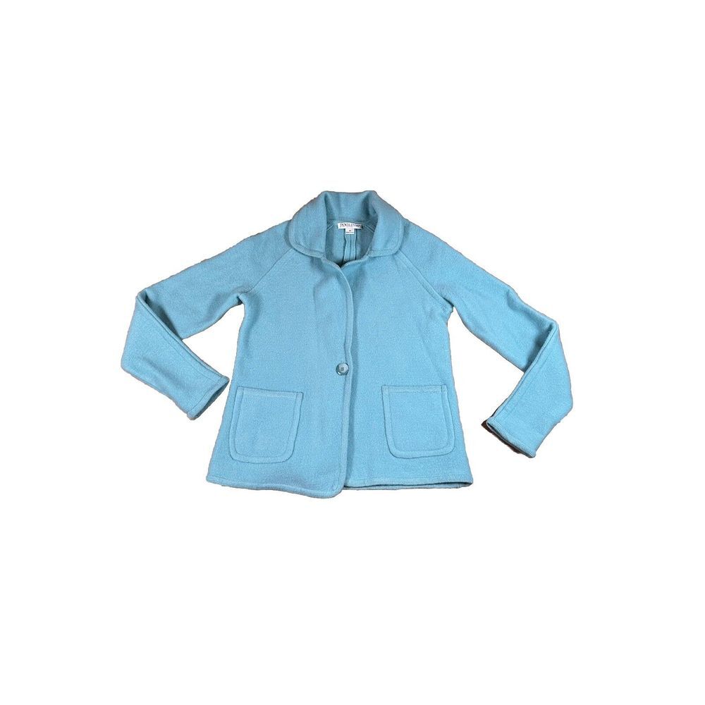 Women's Pendelton Lambs Wool‎ Blue Jacket Blazer Long Sleeve Size M